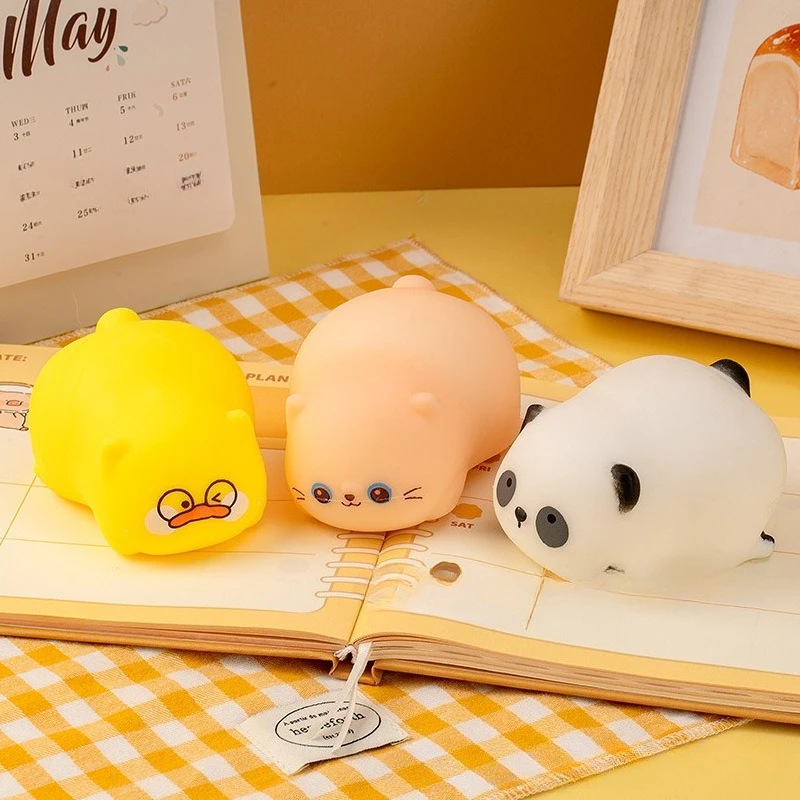 Grappig Trekken Huisdieren Squishy Speelgoed Puppy Piggy Rekbare Dieren Stressballen Volwassenen Kinderen Zintuiglijke Speeltherapie Anti Angst Fidget Speelgoed