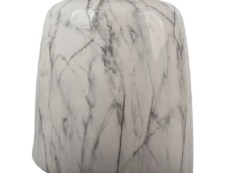 Ceramic white marble pattern, Nordic modern home simplicity, ceramic table ornament 5