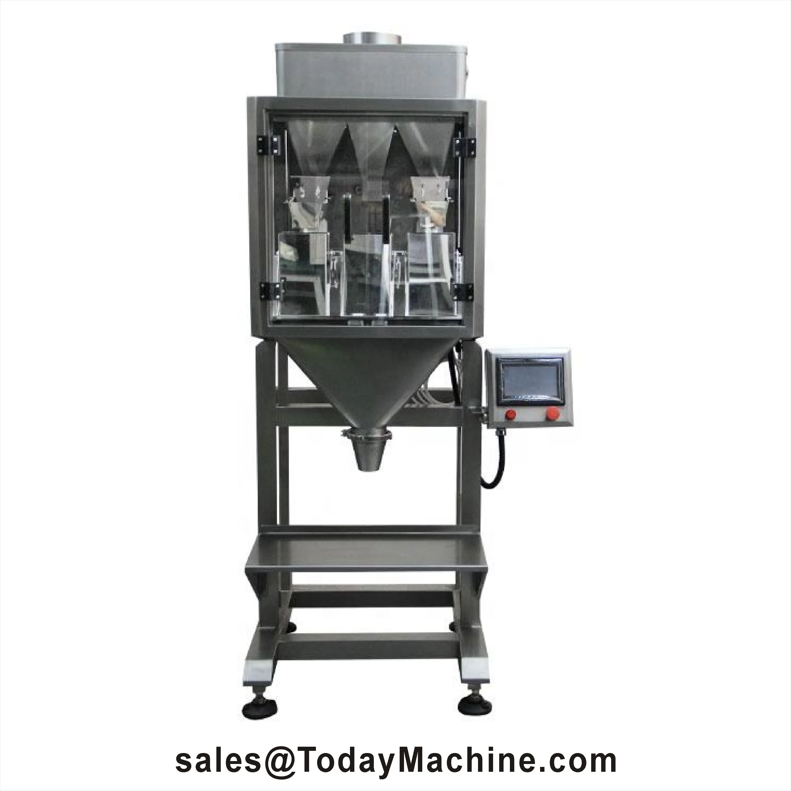 Automatic Small Dual Lane Double Head Linear Weigher Combination for Powder Grains Tea