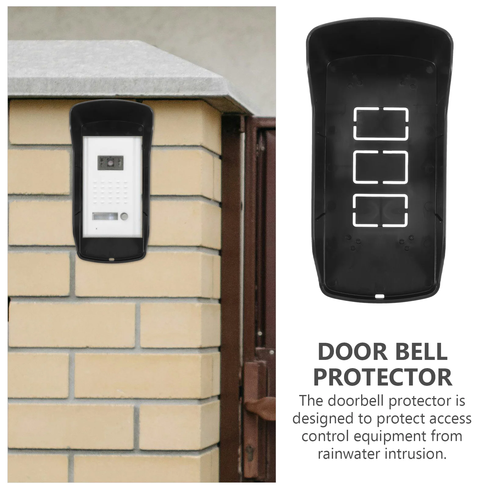 Access Control Rain Cover Doorbell Outdoor One Machine Shell Protection Plastic Covers Protector outside
