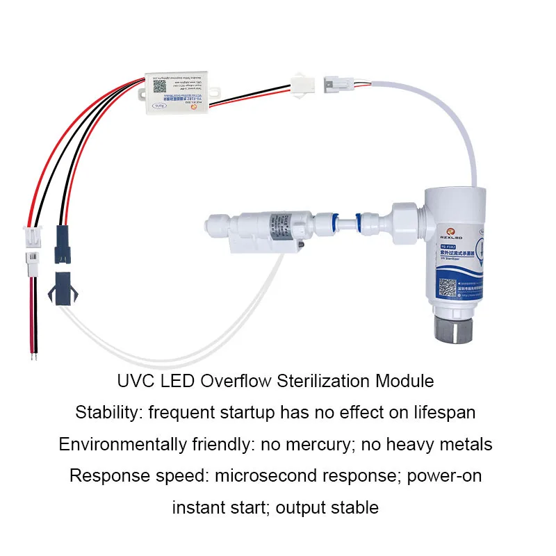 Module de débordement d'eau pour distributeur d'eau, LED UVC 254NM 265NM 280nm DC12V