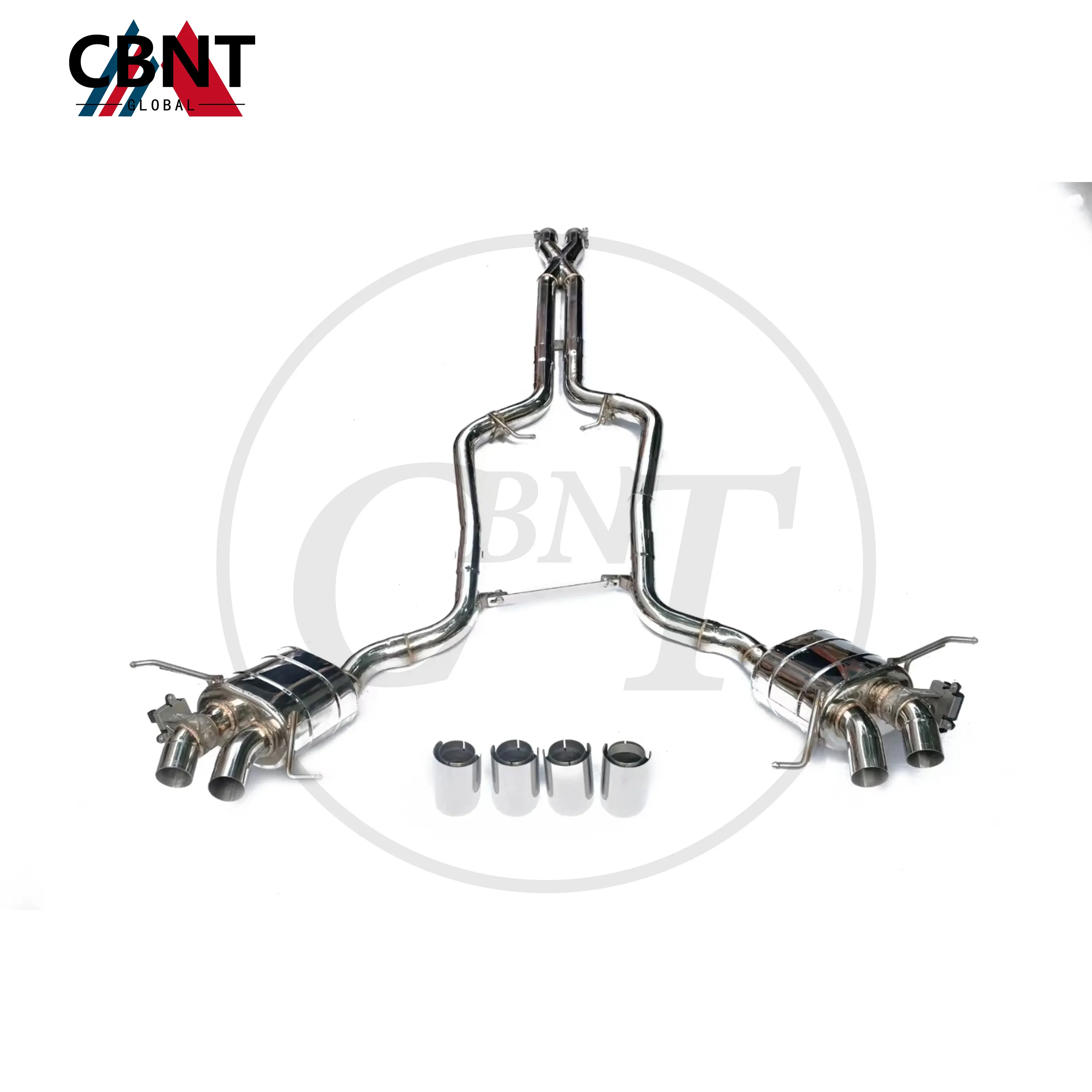 CBNT Valvetronic Exhaust Catback for Maserati Gran Turismo GT 4.7L 2008-2024 High Quality SS304 Exhaust Pipe with Valve Muffler