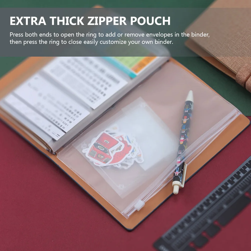 

50 Pcs Sealable Zipper Bag Clear Pouches Storage Bags with Zips Super Thick Resealable Extra