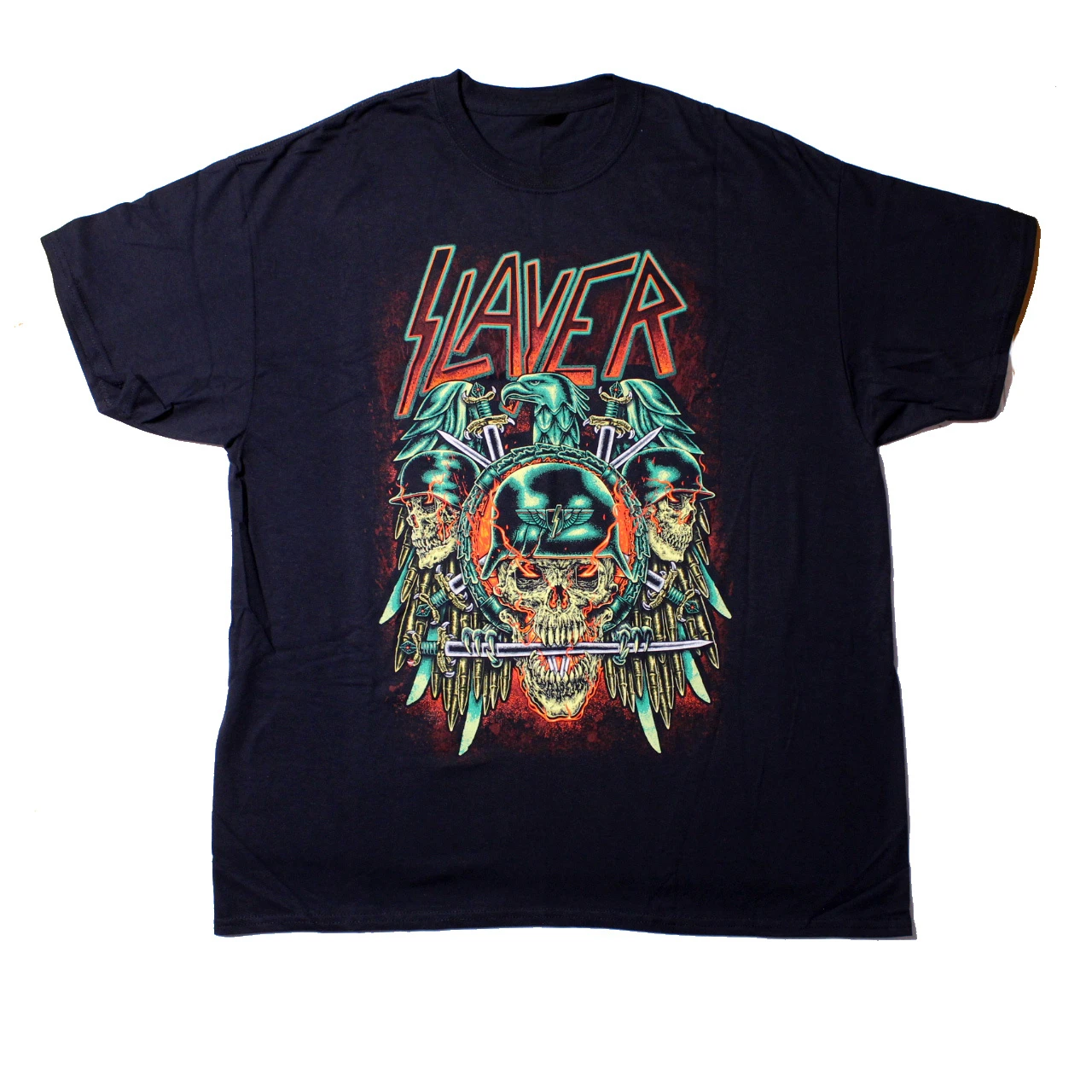 Magma Skull  Slayer Band T-Shirt Cotton Graphic Tee Men Women Summer Streetwear
