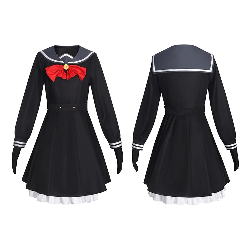 

A;3\v,7'd/2025 Anime Blue Archive Smiling Professor Cosplay Costume Black JK Uniform Coat Skirt Woman Kawaii Party Suw.3;v'6\b/