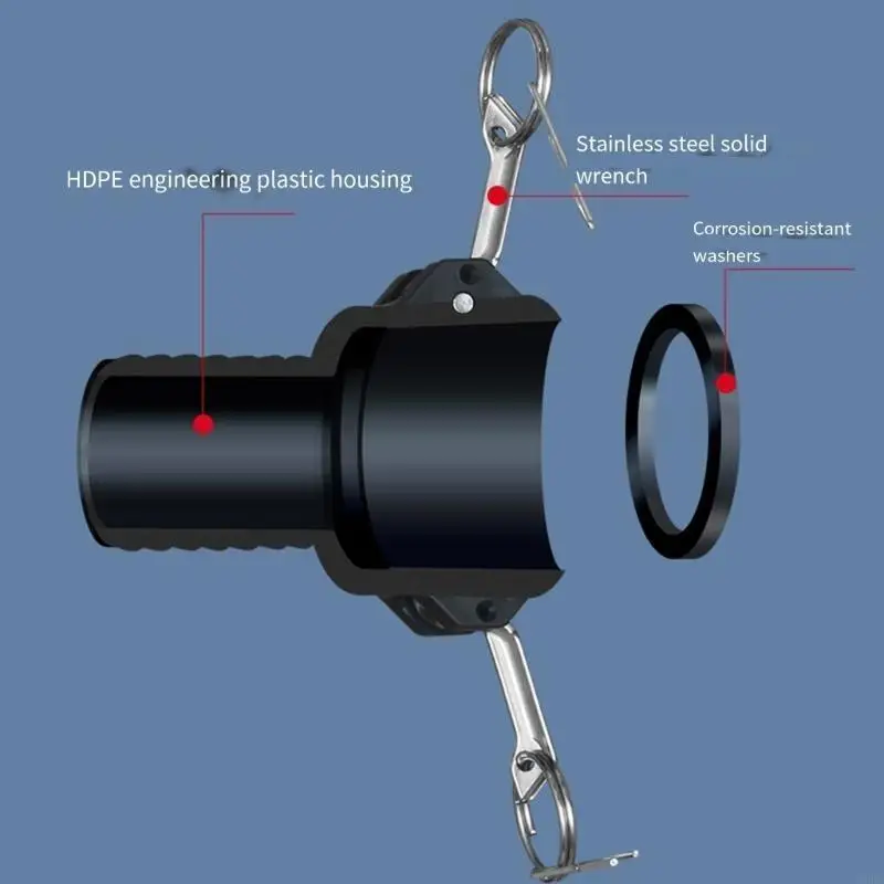 Cams lock Hose Fittings C Type Quick Connectors Drain Adapter Enduring