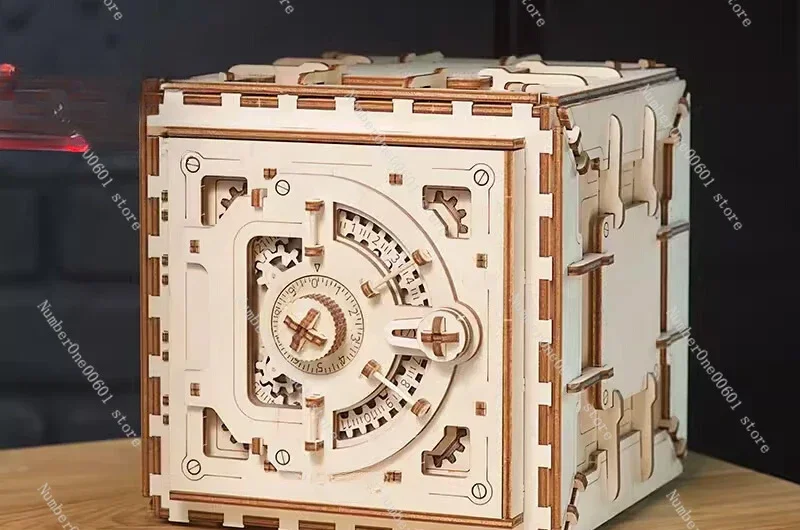 

3D Three-dimensional Puzzle Wooden Password Safe Creative Handmade Model Adult Birthday Gift