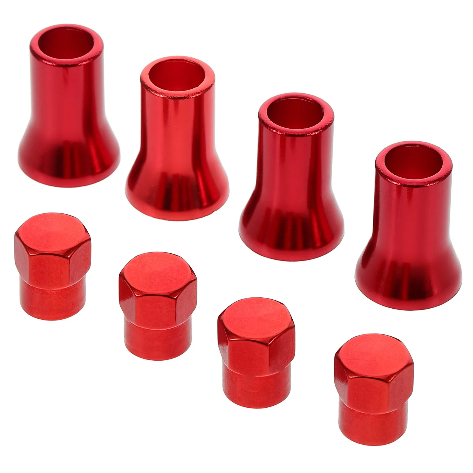 

8Pcs Tire Valve Stem Caps Sleeve Combo Elegant Car Rim Valve Caps Bright Fit for Auto Truck Suv Motorcycle Wheel