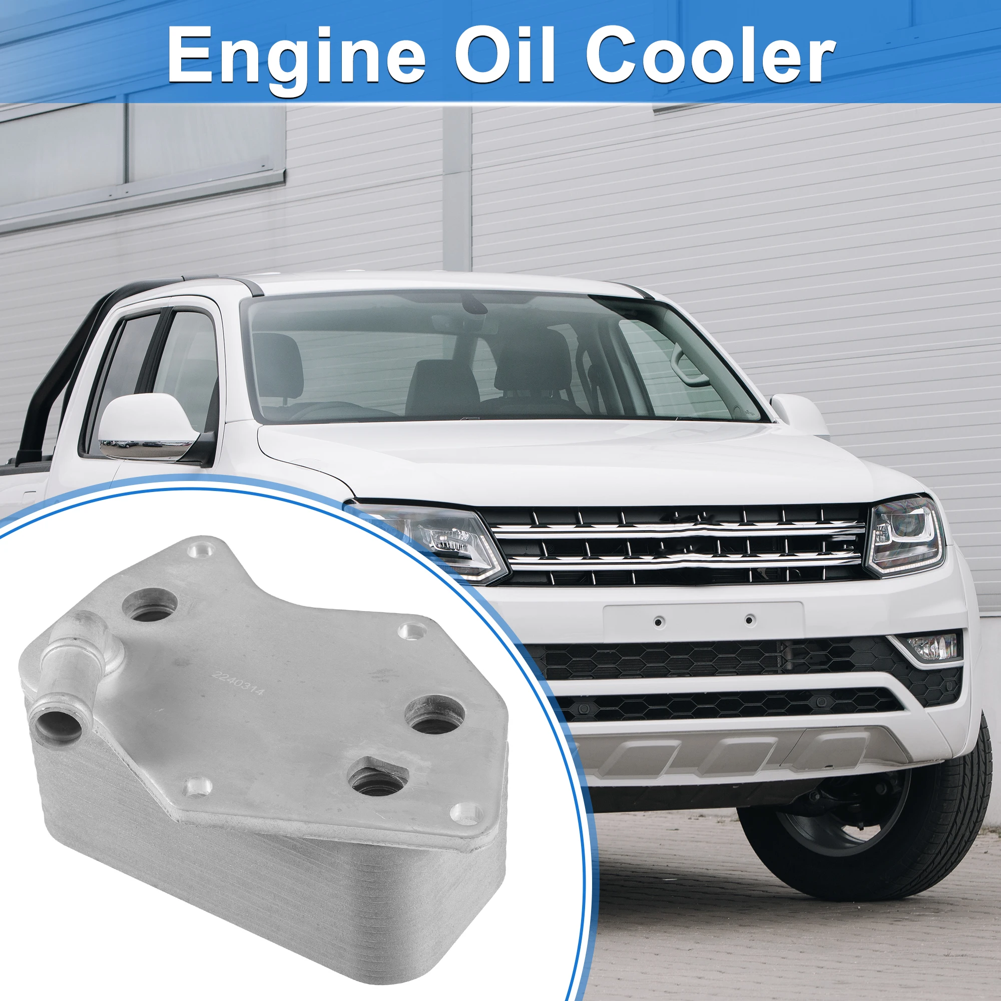 Enfriador de aceite de motor de coche UXCELL con sellos para enfriador de aceite Volkswagen Beetle No.07K117021C