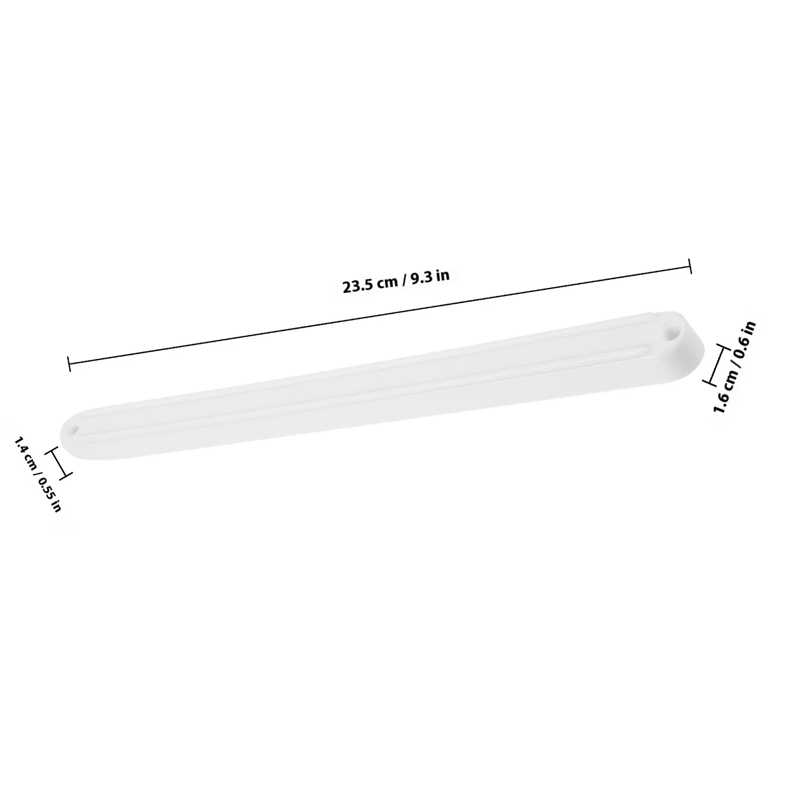 1 Juego de guía de cajón de plástico, guías de cajón de montaje lateral de 235Mm para cajones, aparadores, armarios, sistema de riel deslizante sin atascos