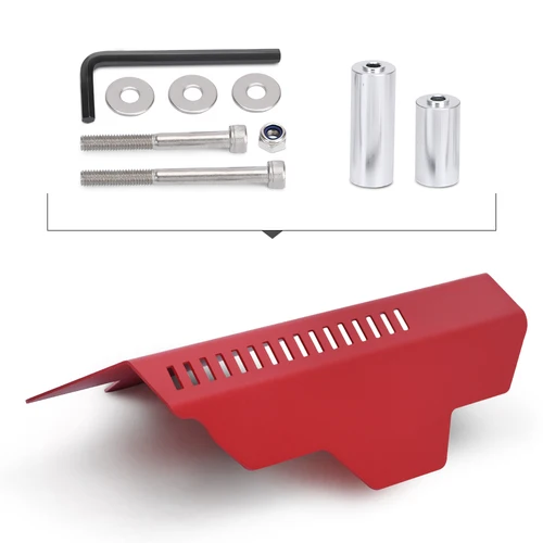 Imagen 2 del producto Nueva polea de alternador de alta calidad y cubierta de correa para Subaru WRX y STy 02-17 rojo/negro