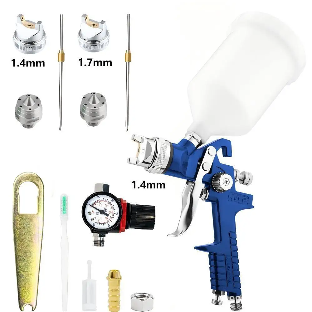H827 Pneumatic spray gun, high atomization primer topcoat spray multi-caliber paint spray gun tool