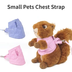 S/L Small Pets Chest Strap Hamster Outdoor Traction Rope Adjustable Harness Leash Vest for Rabbit Hedgehog Chinchilla Guinea Pig