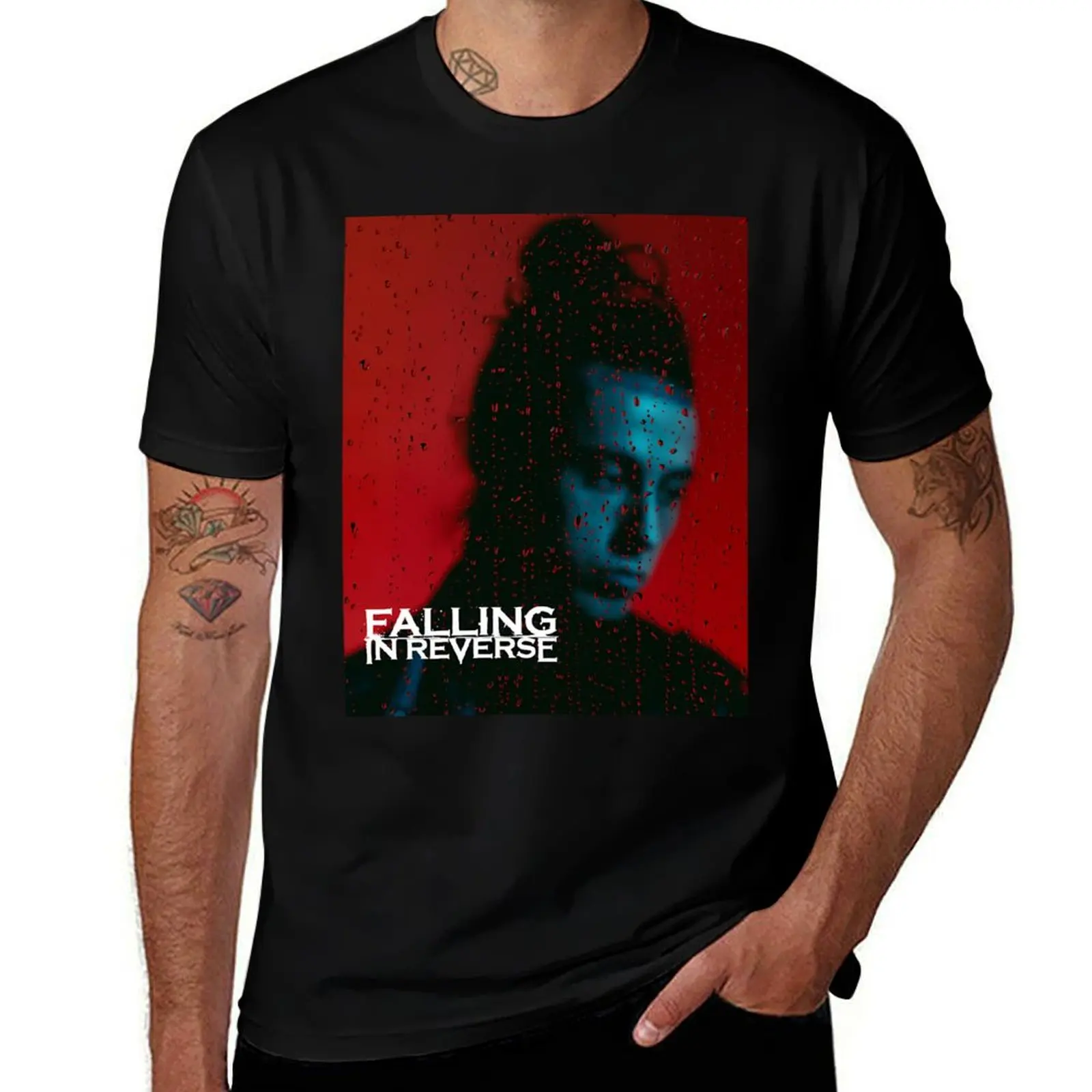 

Falling In Reverse World Live Rock Band Gift Fan T-Shirt plain valentines boutique clothes anime shirt Men's clothing