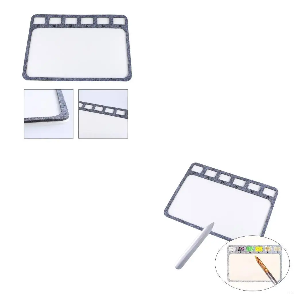 195C Fashionable Beading Tray Pads 2 Pack Sturdy Felt Materials Bead Designs Boards for Jewelry Crafting Home Decoration