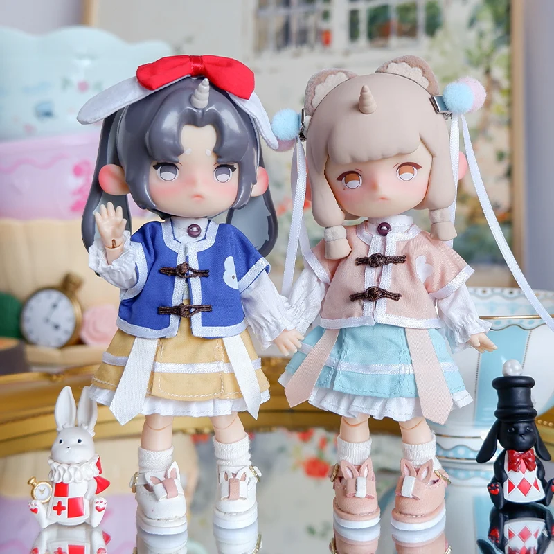 New Ob11 Doll Hanbok Clothes Accessories Kawaii Doll Antique Costume Hanfu For Obtisu 11 Doll 1/12 Bjd Gsc Clay Molly Ymy Body