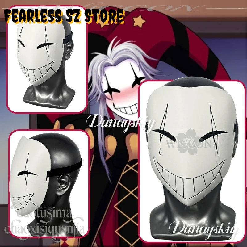 

Anime The Freak Circus Cosplay Pierrot Horror Clown 3D Polylactic Acid Mask Props Accessories 코스프레 Halloween Fearless SZ Store