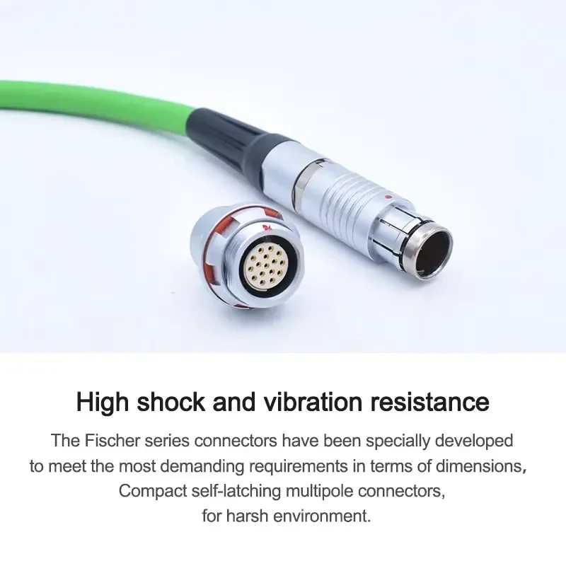 for Fischer Ultimate UP01 Plug UR01 Socket 07 Series 1U Code1 M/F Type 2/3/4/5/7/9 Pin Push-Pull Circular Connector