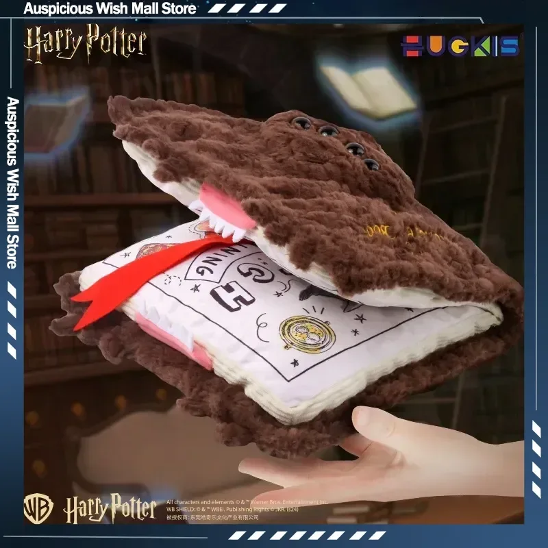 Popular Hugkis Harry Potter Monster Book, Juguete de Peluche, Almohada de Peluche, Colgante, Decoración de Escuela de Magia, Coleccionable para Fanáticos Adultos, Regalos Navideños