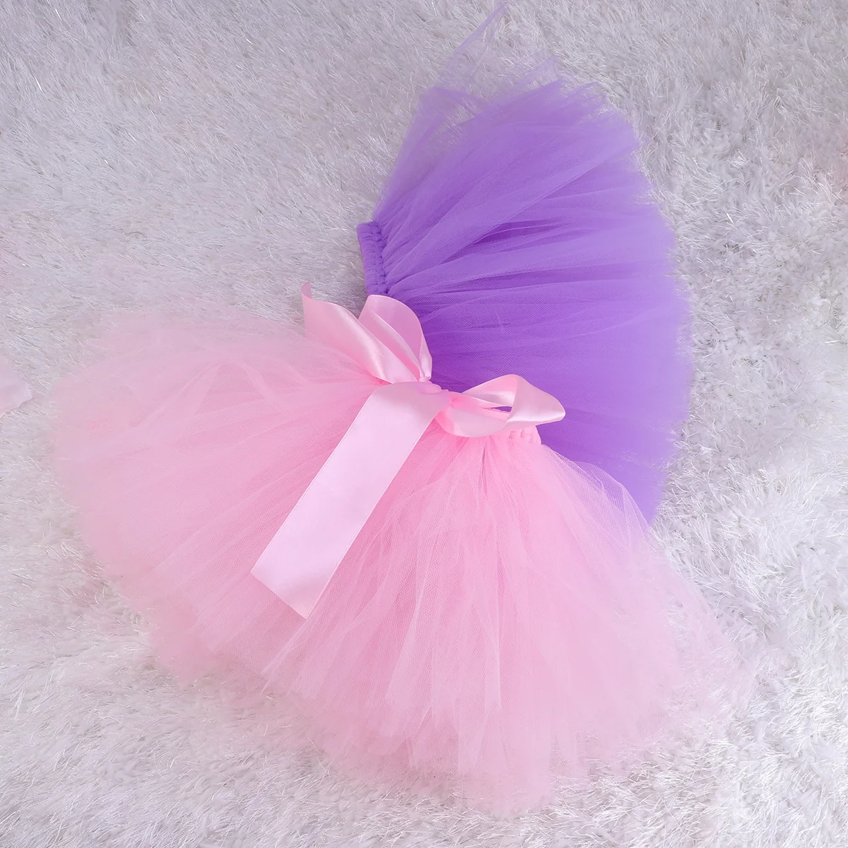 الوليد الرضع توتو تنورة الوردي القوس عقدة فستان الطفل التصوير الدعامة عقال الكروشيه ملابس الطفل الرضع توتو تنورة