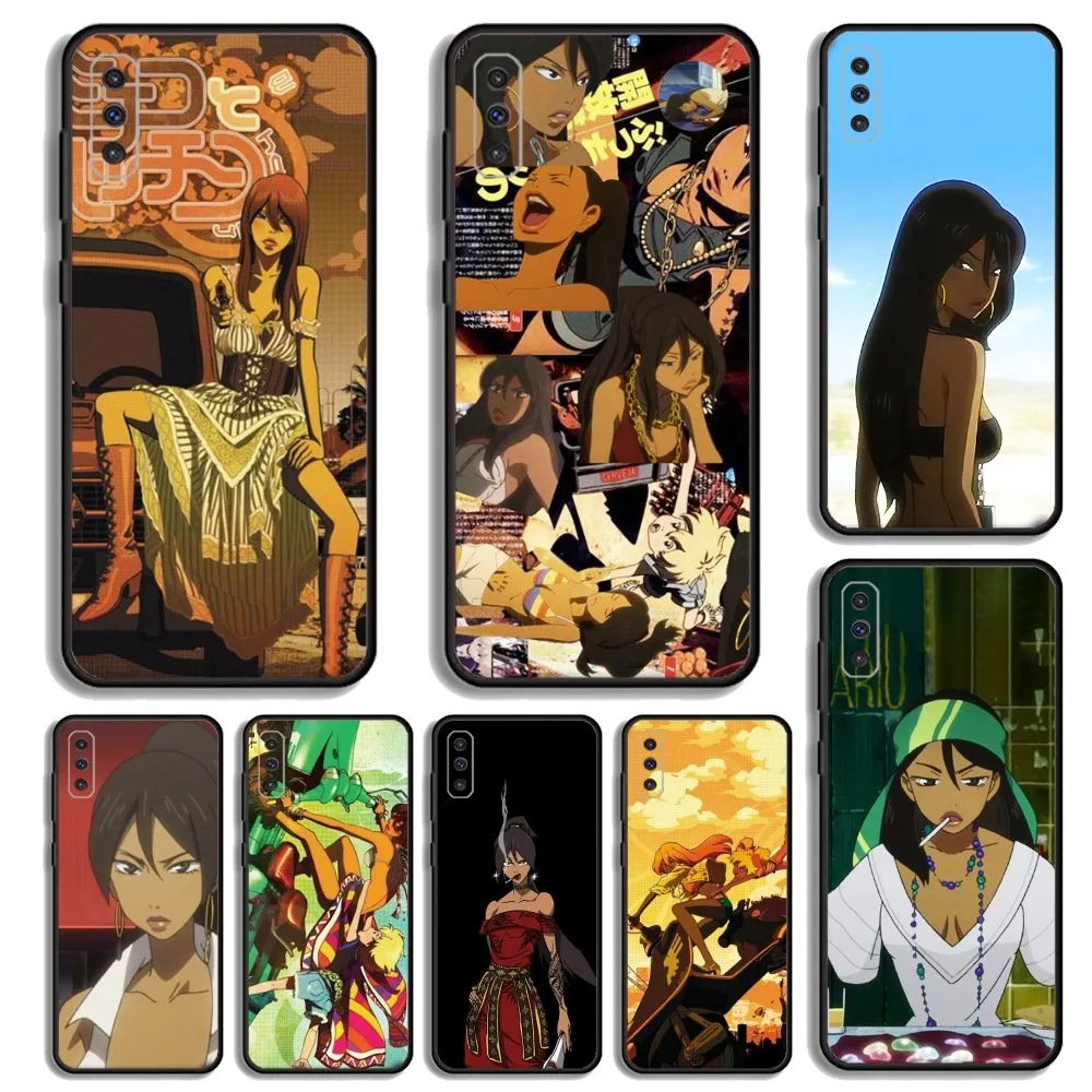 Michiko Malandro Phone Case For Samsung S23,23,22,30,21,10,9,Note20 Ultra,Lite,Ultra,5G,Plus,FE,Black Soft Case