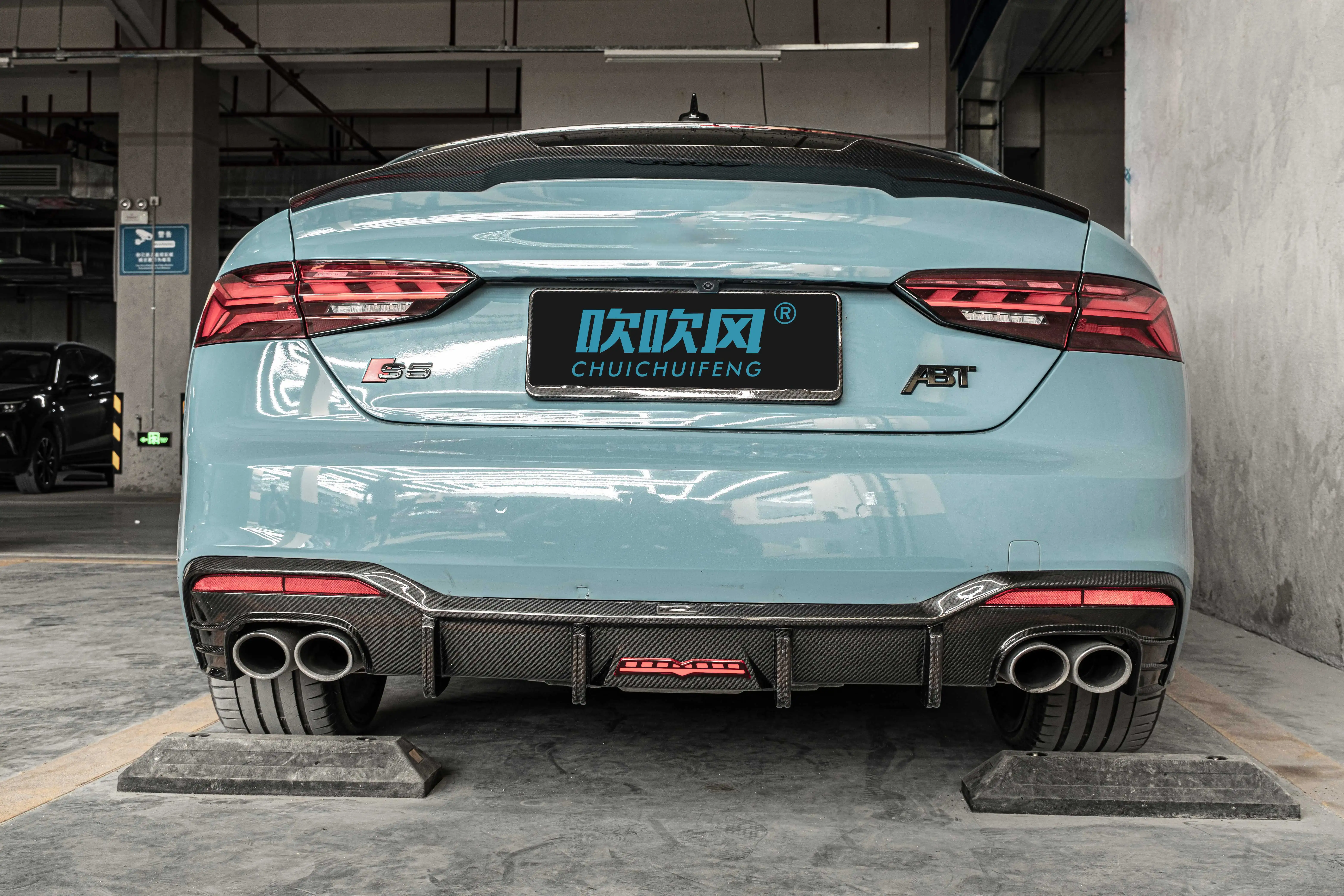 ODM/OEM Dry Carbon Fiber Universal Car Rear Spoilers New Condition Rear Bumper Lip Diffuser for AUDI A5 S5 PA B9.5 - view 6
