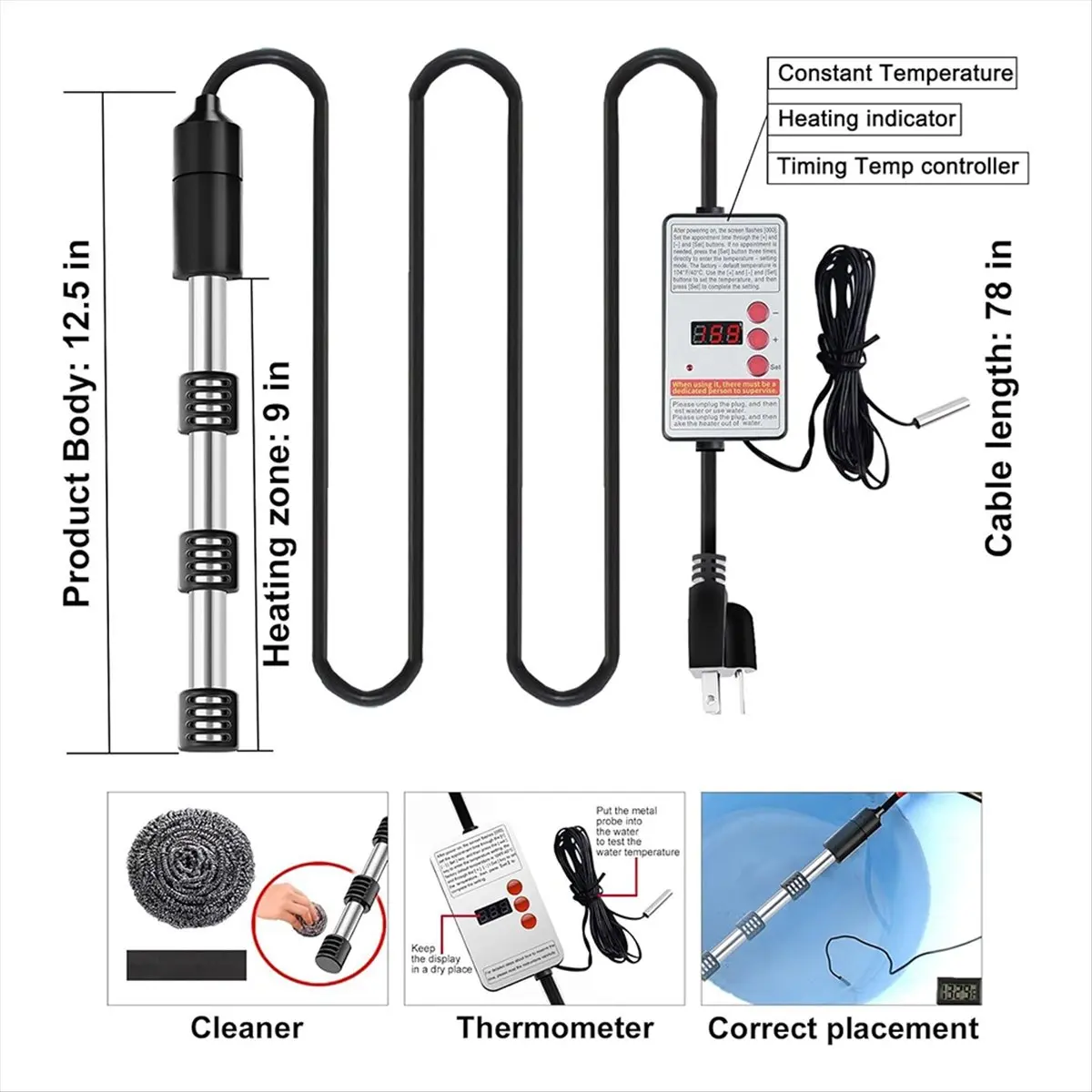 【a30i~】-immersion-water-heater2500w-portable-electric-stainless-heaters-with-guard-cover-for-pool-bathtub-eu-plug-2500w