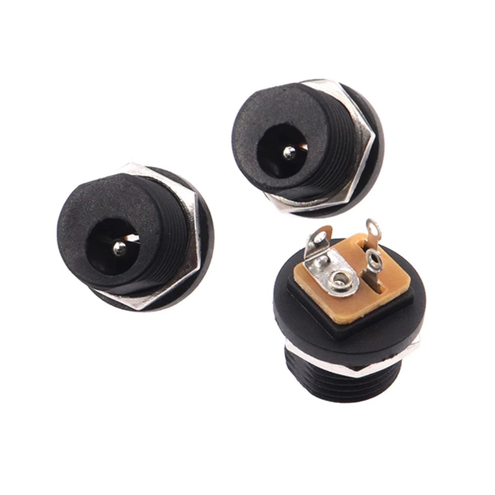 DC021 DC Power Socket, Welding Wire Type, 5.5x2.1/2.5mm, Charging Female Connector, Reliable & Versatile for Your Devices