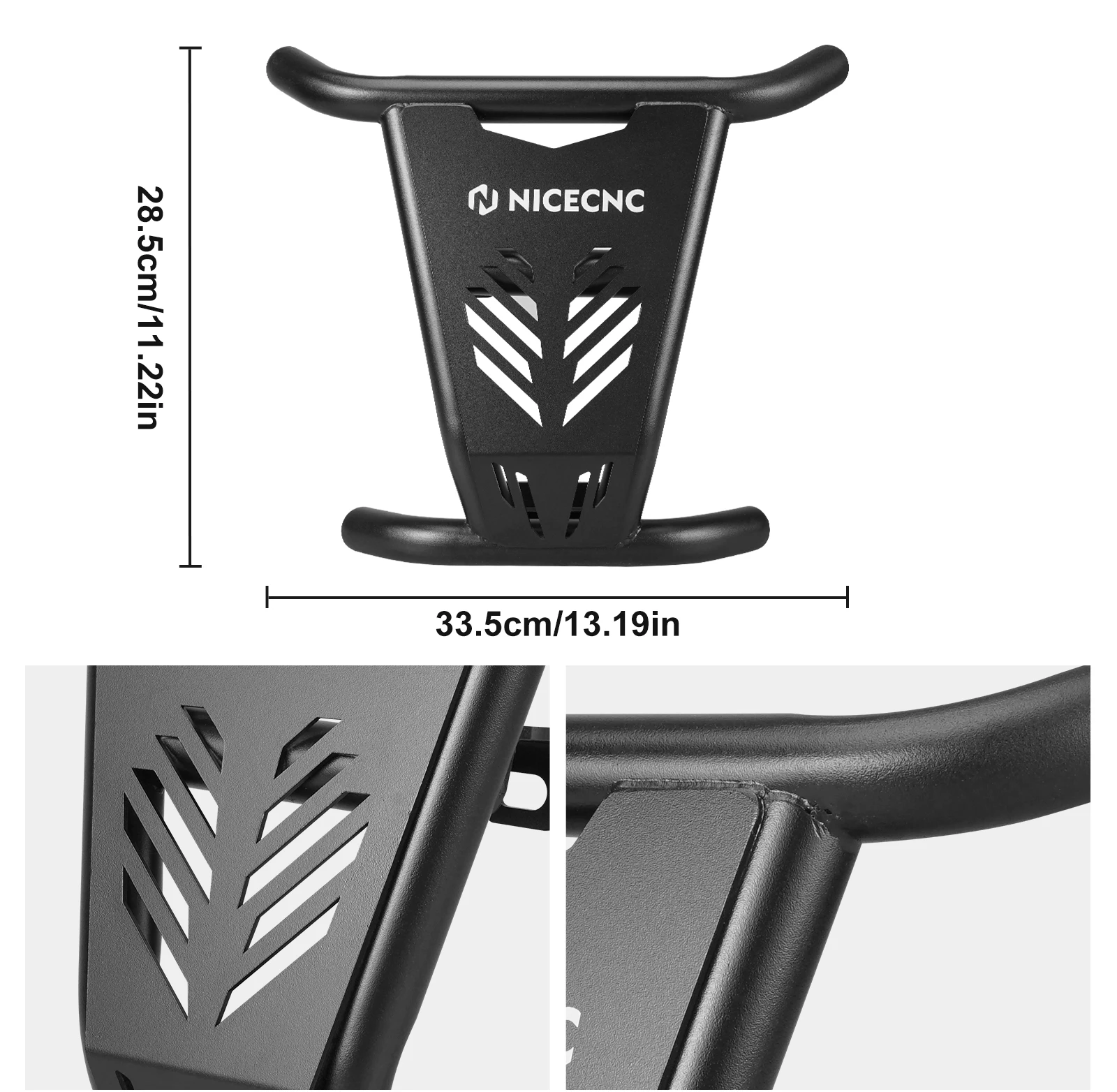 NICECNC Für Yamaha Raptor 700 700R 2016-2026 Frontstoßstangen-Griffbügelschutz Frontschutz Hochleistungs-Aluminium ATV-Zubehör – Detail 8
