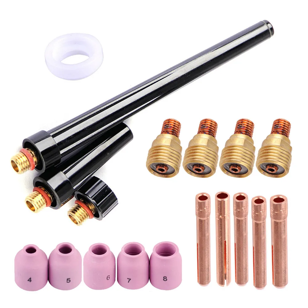 for durable Gas Lens for torch Body Welding Collet Cup Consumables For WP-9 20 25 Nozzle Parts Replacement for tig
