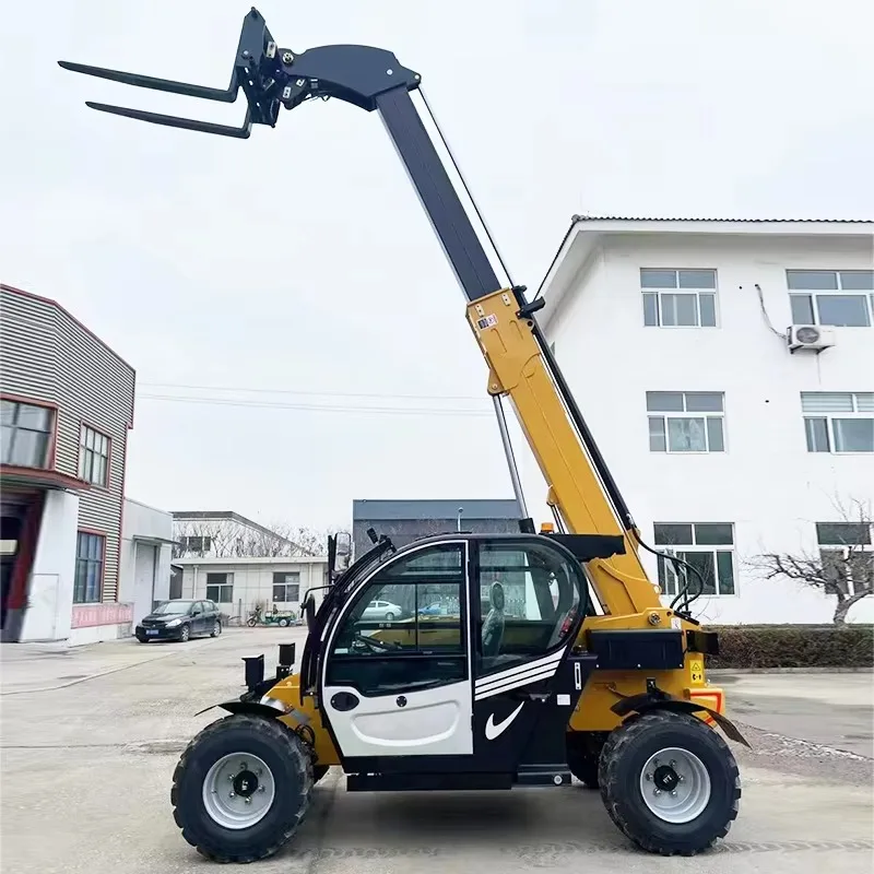 Customized 3 Ton Mini Telescopic Boom Telehandler Forklift With 6m-18m Lifting Height