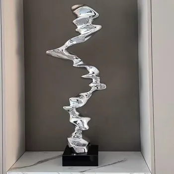 Abstract Design for TV Cabinet Decoration Modern Light Resin Sculpture