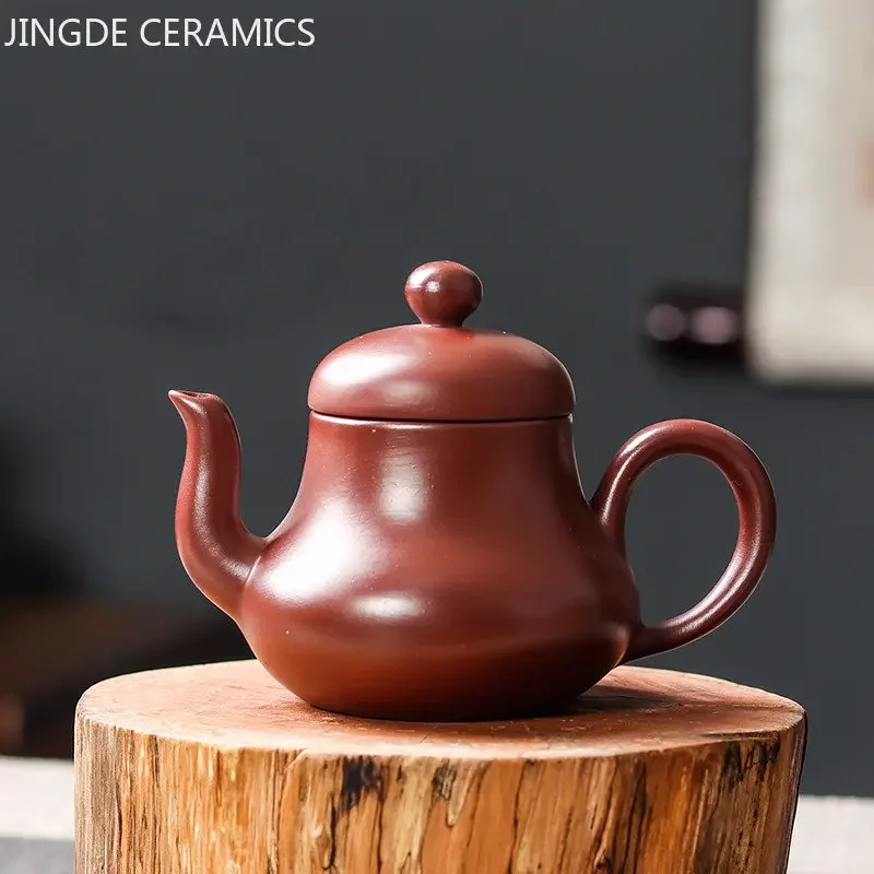 120ml Handmade Antique Purple Clay Teapot Yixing Zhu Mud Filter Beauty Kettle Chinese Tea Ceremony Customized Tea Pot