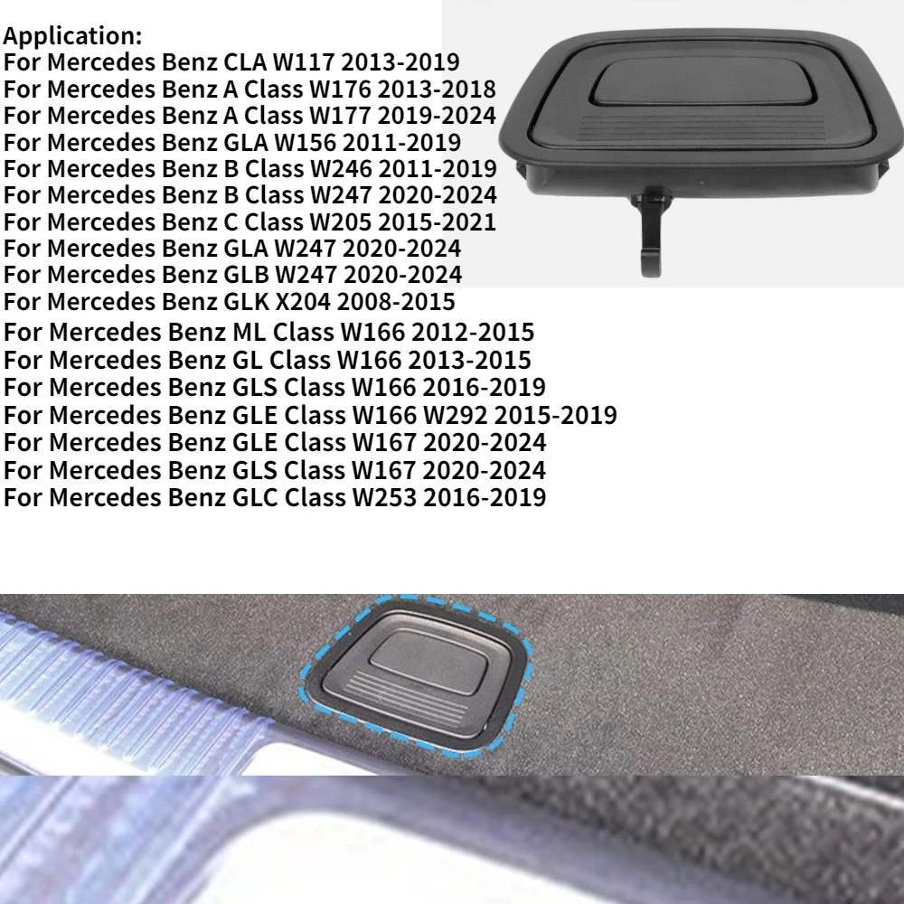 Car Rear Trunk Mat Carpet Handle For Mercedes Benz A B CLA GLA GLB C Class W117 W176 W177 W156 W246 W247 W205 0996800184