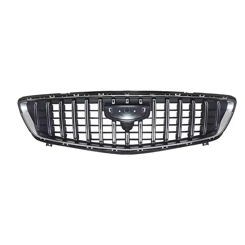 Chrome Grille Black Radiator Grill for Geely Preface 2021 2023 Modified Car Front Bumper Net Assembly