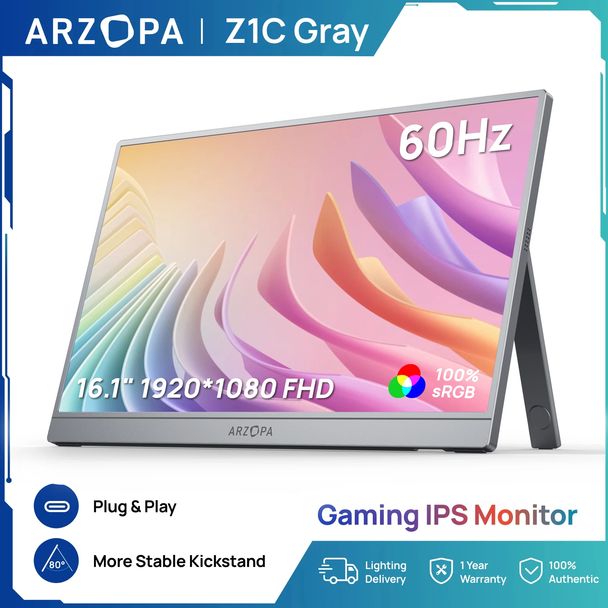 Arzopa 16.1 Inch 10…