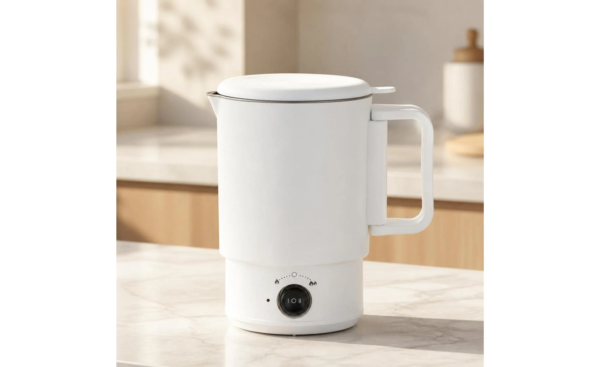 Foldable Electric Kettle Travel-Friendly Electric Kettle with Detachable Base Portable Water Boiler Compact for Travelers