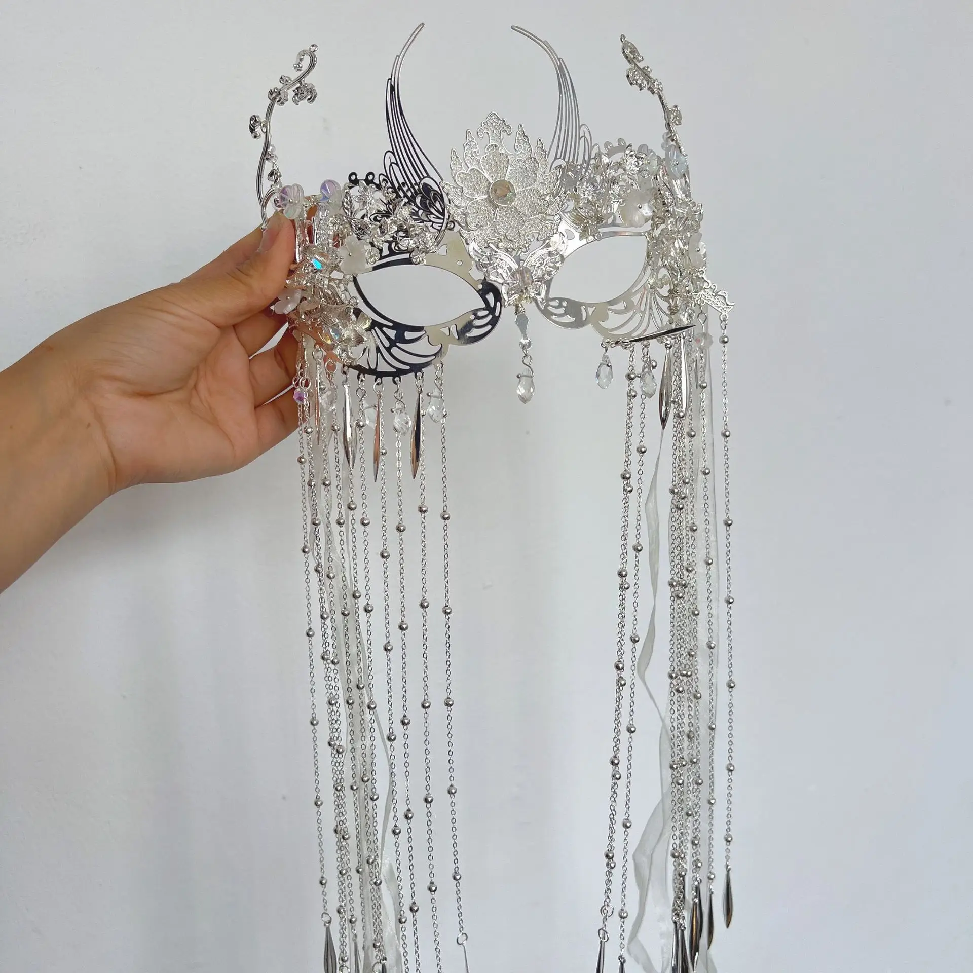 

Vintage Tassel Masks Headwear Face Mask Party Face Accessories Jewelry