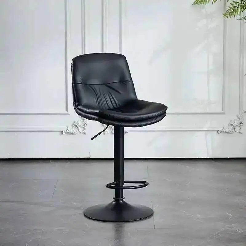 بار فاخر البراز عالية الحديثة مصمم قابل للتعديل المعادن مريحة مكافحة بار البراز المنزل المطبخ Barkruk صالون الأثاث #4