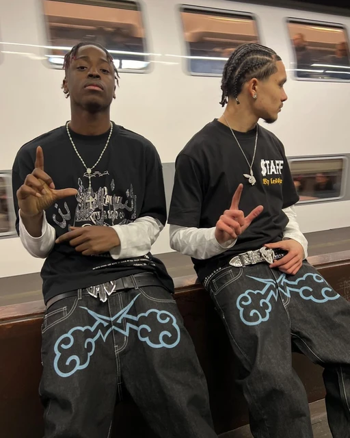 Y2k hose schwarz Clearance