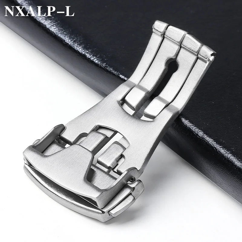 20mm Stainless Steel Watch Buckle for Omega Seamaster Speedmaster Leather Rubber Watch Band Deployment Clasp Butterfly Button