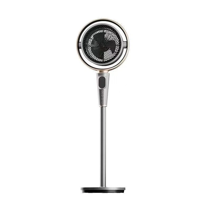 Circulation fan: Golden ring electric fan, three-way platform three-in-one voice control with negative ion mute