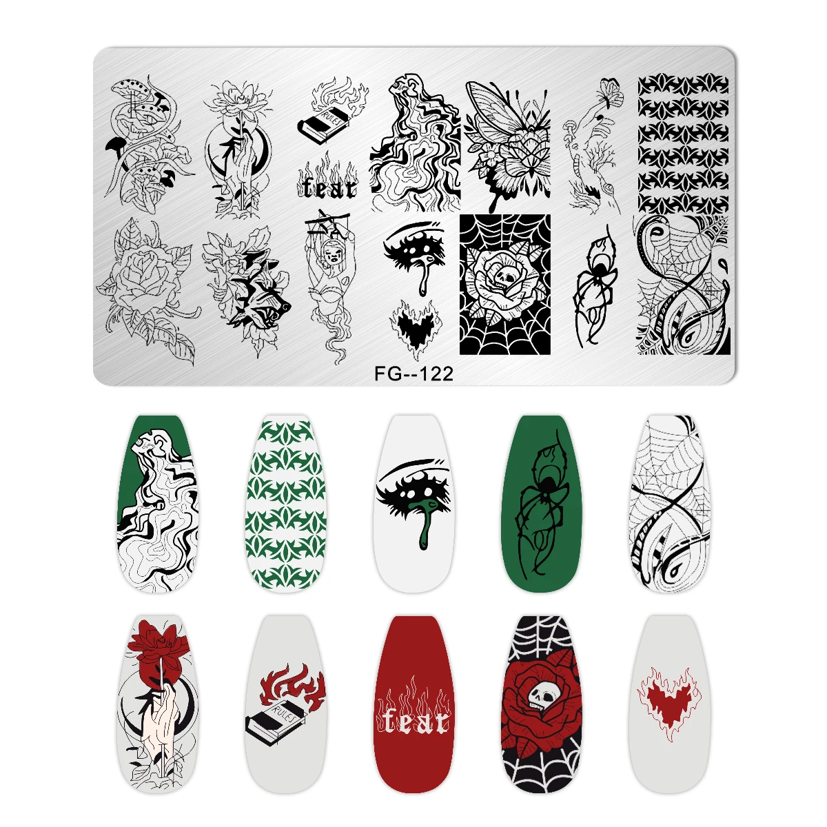 Cartoon haracter Nail Stamping Plates Tiger Zebra Leopard Print Stainless Steel Manicure Stencil Nail Art Templates Stamp Tools