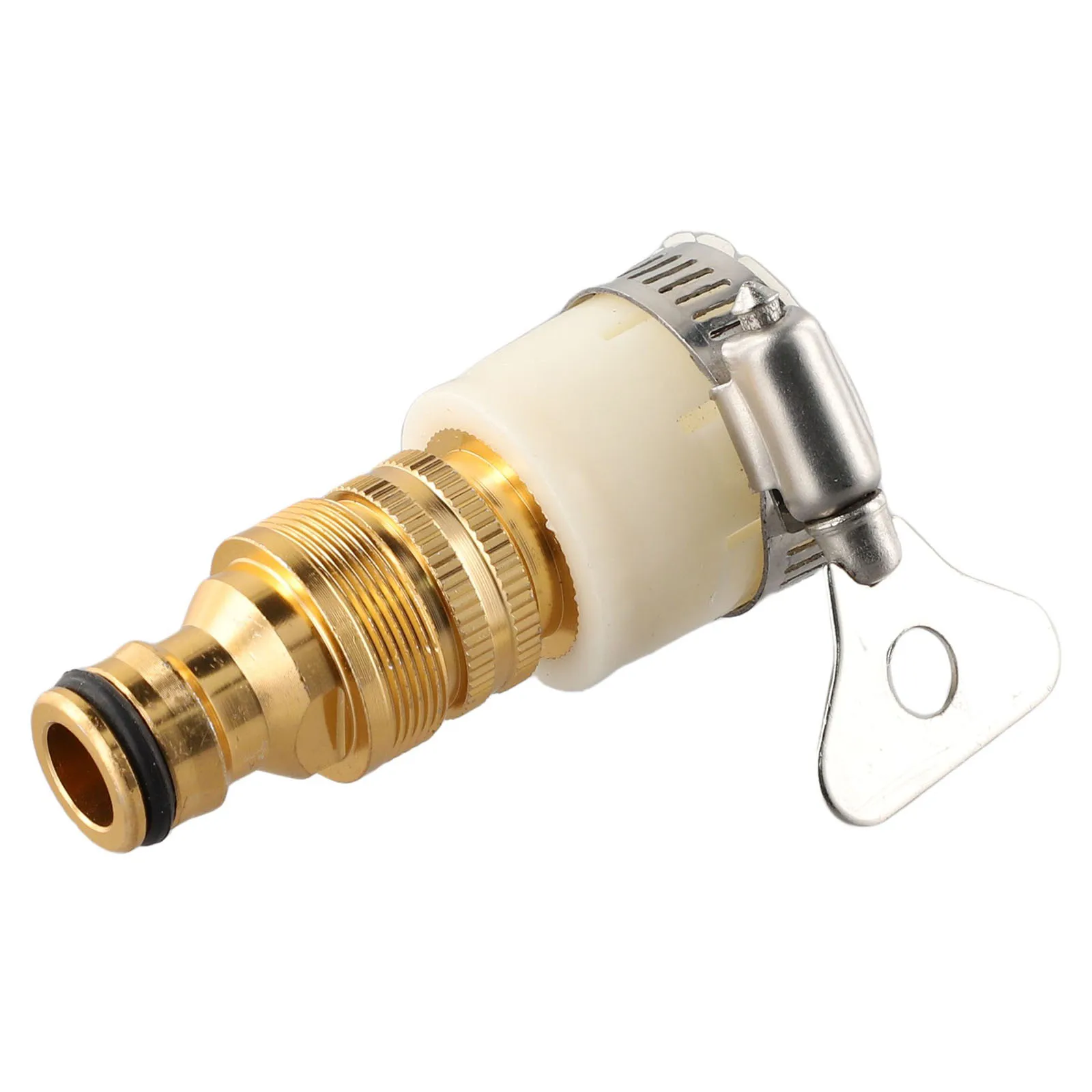 New Practical Faucet Adapter Tap Connector for aluminium Alloy Copper Plating Water Hose 1 Set Dishwashers New Practical