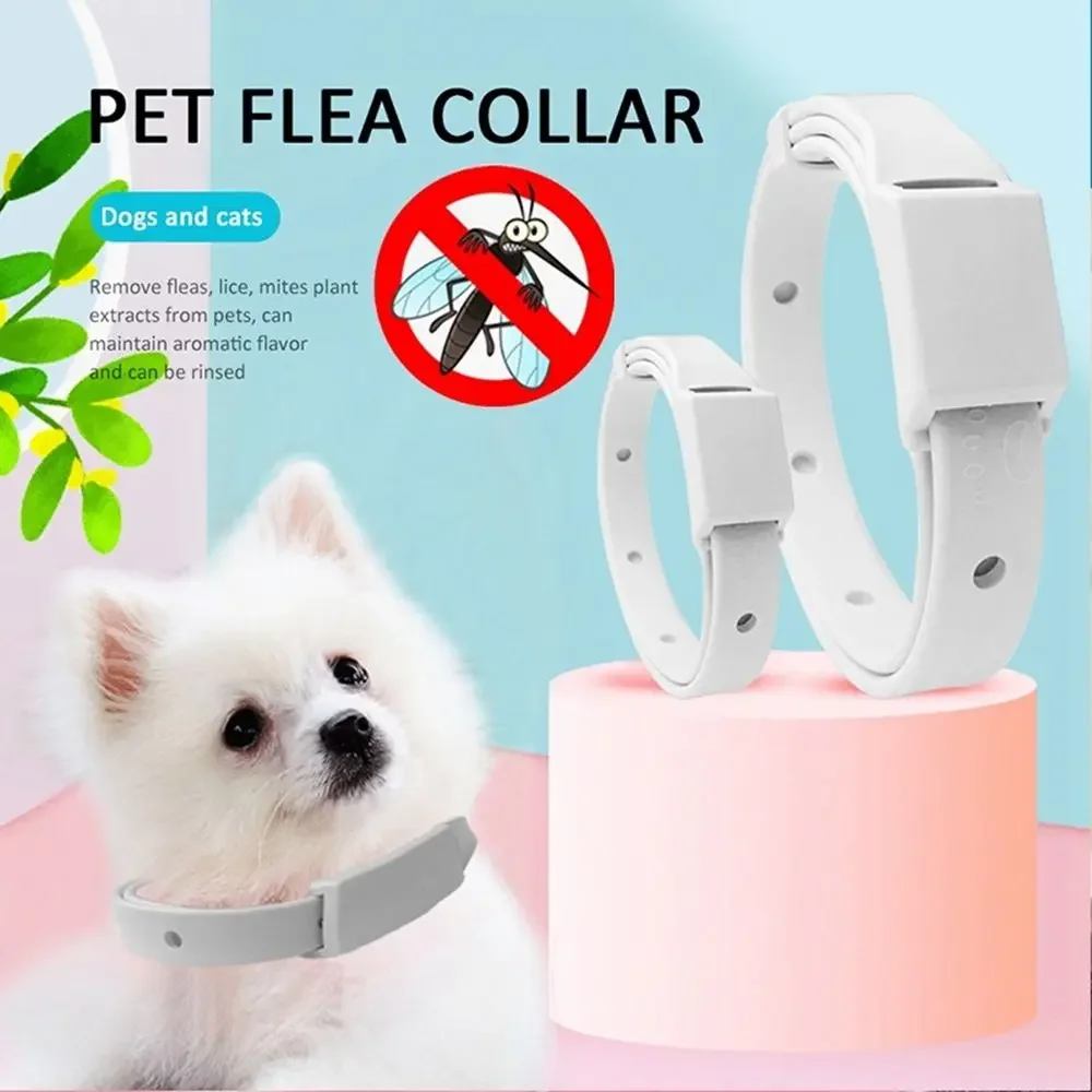 Retractable Anti Mosquitoes Anti Ticks for Cat Dog Silicone Flea Collar Puppy Collar Dog Cat Collar Dog Flea Repeller