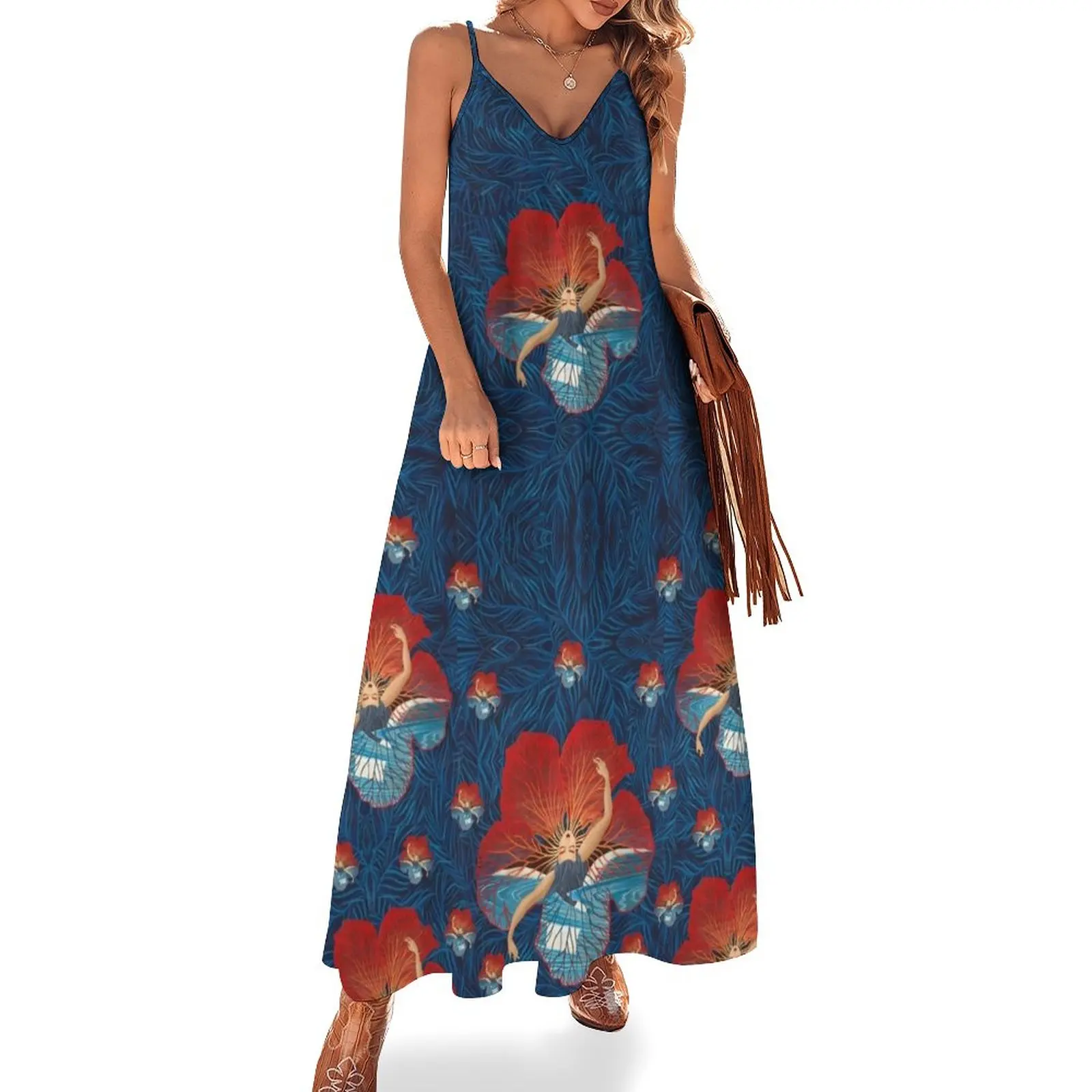 

Flower Hawaii Pele Sleeveless Dress woman dress women clothes ceremony dresses Dresses for wedding party