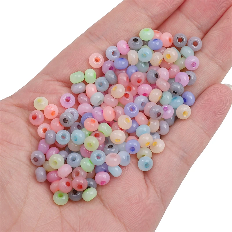 

100Pcs Glass Beads Bicone Shaped Beads Faceted Crystal Beads for for Jewelry Making Bracelet Nacklace Earrings DIY Beading