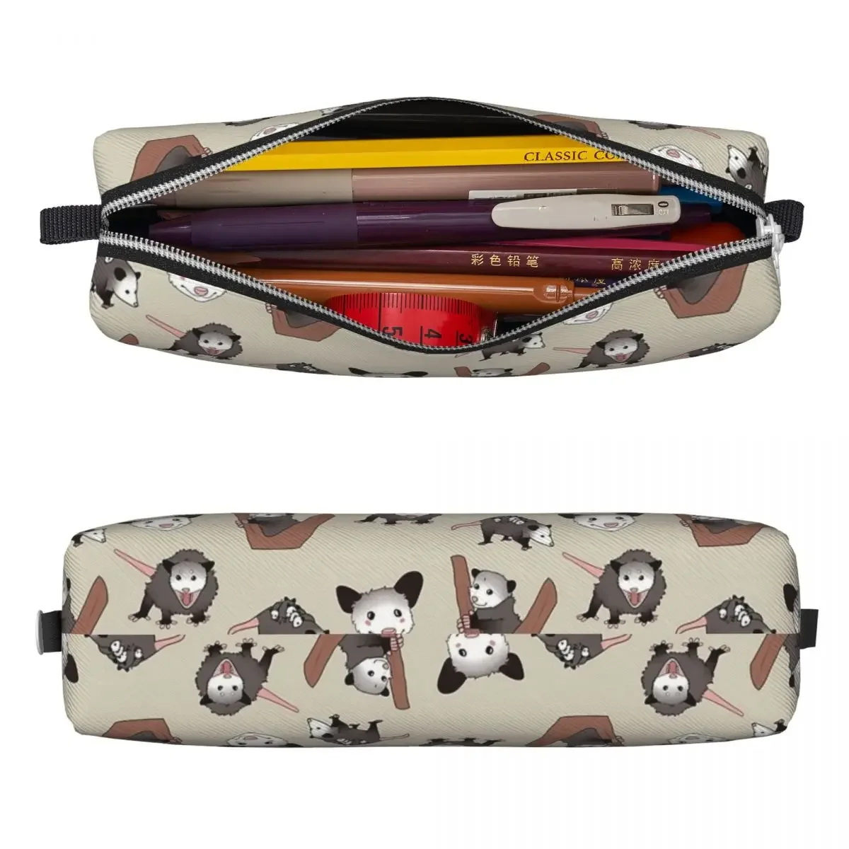 Opossums Pack Cute Possum Pencil Case Animals Pencil Pouch Pen Box for Student Big Capacity Bag School Supplies Gifts Stationery