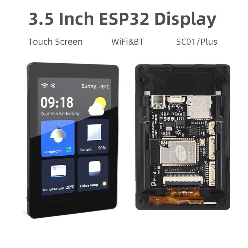 ESP32 Development Board MCU with 3.5 Inch Touch Screen 320X480 LCD Smart Dispaly WT32-SC01 Plus EPS32-S3 for DIY Smart Home