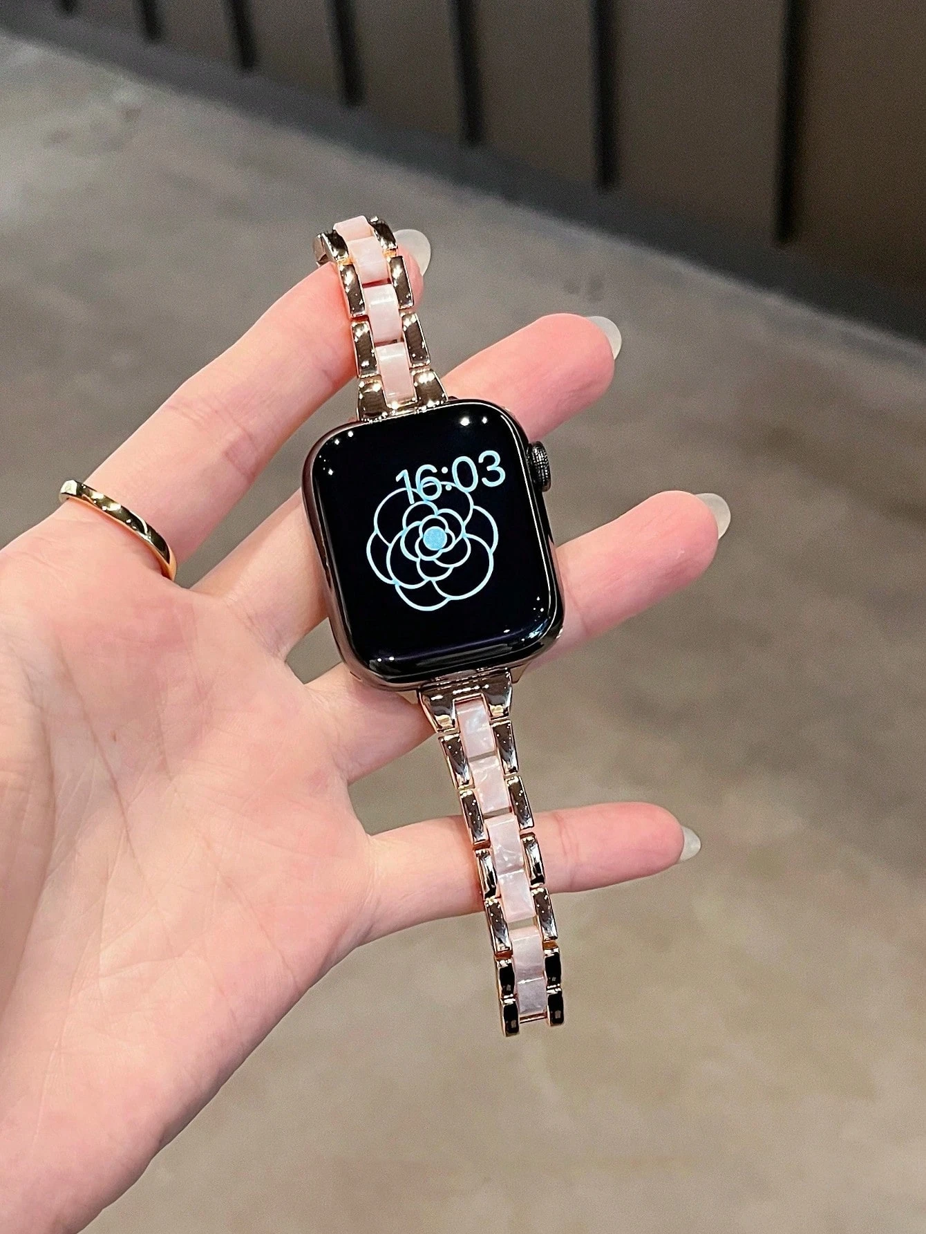 رقيقة معدنية الراتنج حزام ل سوار ساعة يد آبل 45 مللي متر 41 40 44 38 42 46 Ultra2 49 مللي متر النساء سوار iWatch سلسلة 10 9 8 7 SE 6 5 4 #1